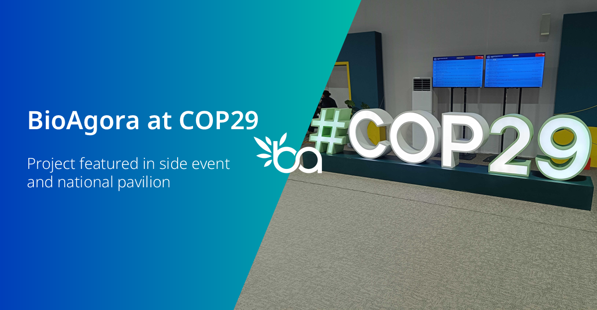Featured image for BioAgora showcased at COP29 side event highlighting open science and science communication in the science-policy interface